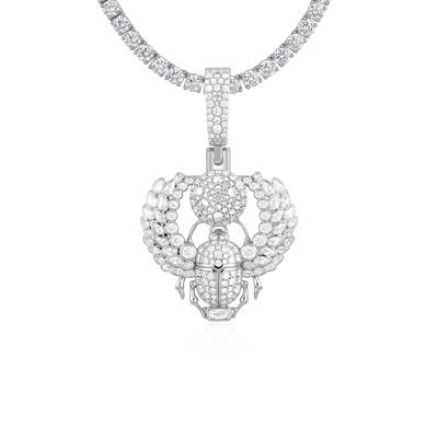 Multi-Cut Mosaic Scarab Pendant