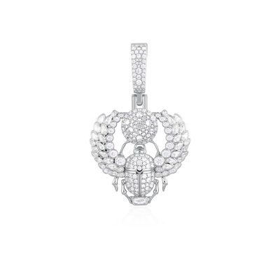 Multi-Cut Mosaic Scarab Pendant