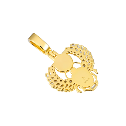 Multi-Cut Mosaic Scarab Pendant