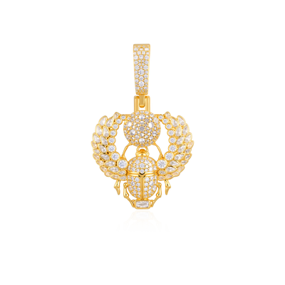Multi-Cut Mosaic Scarab Pendant