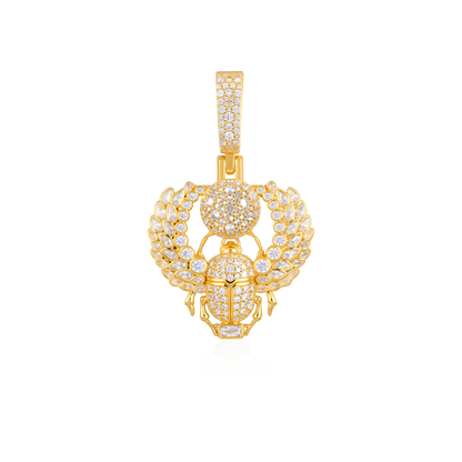 Multi-Cut Mosaic Scarab Pendant