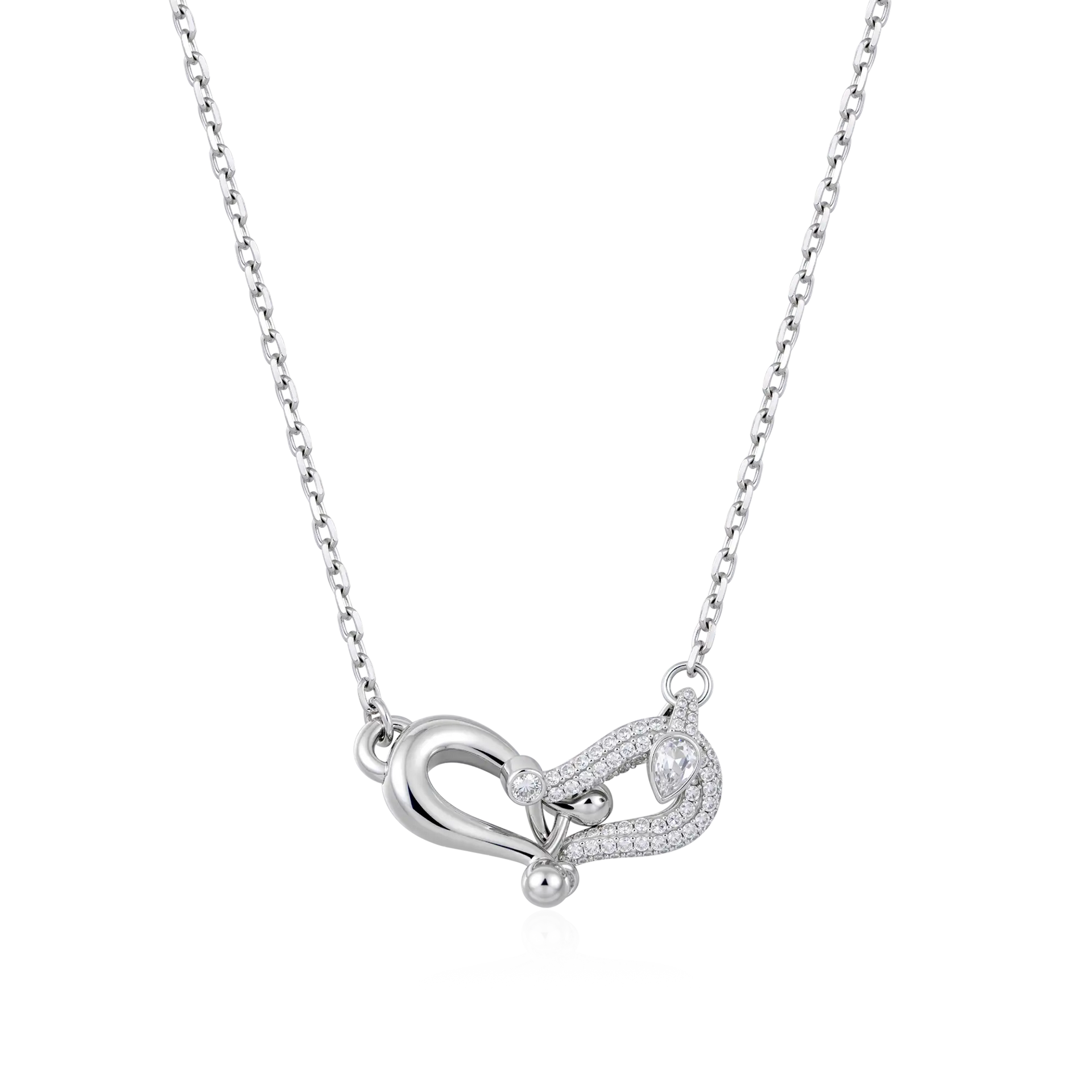 Horseshoe Lock Necklace – Lucky Horseshoe Pendant – APORRO