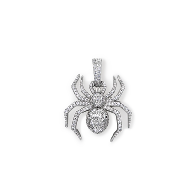 Sparkling 3D Spider Pendant