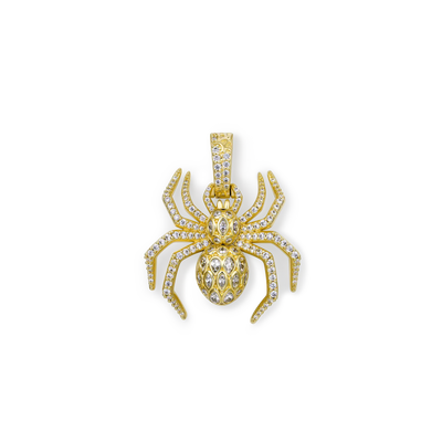Sparkling 3D Spider Pendant