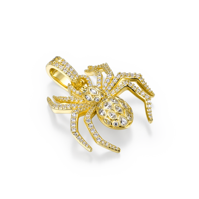 Sparkling 3D Spider Pendant