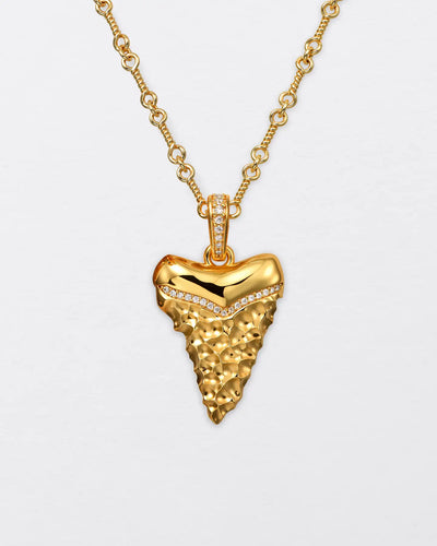 22K Shark Tooth Pendant