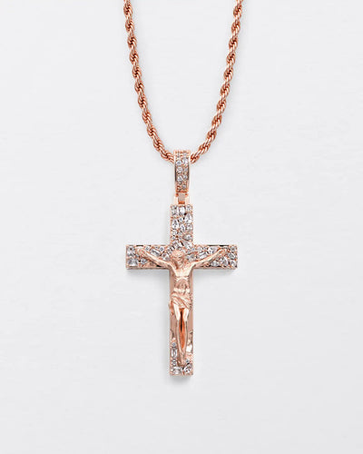 Fancy-Cut Jesus Cross Pendant
