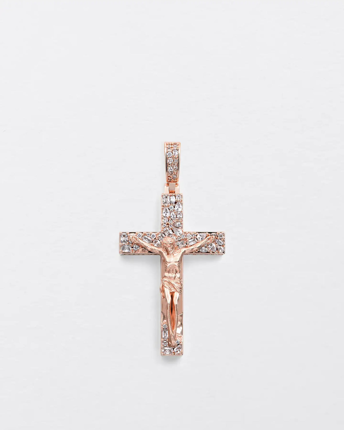 Fancy-Cut Jesus Cross Pendant