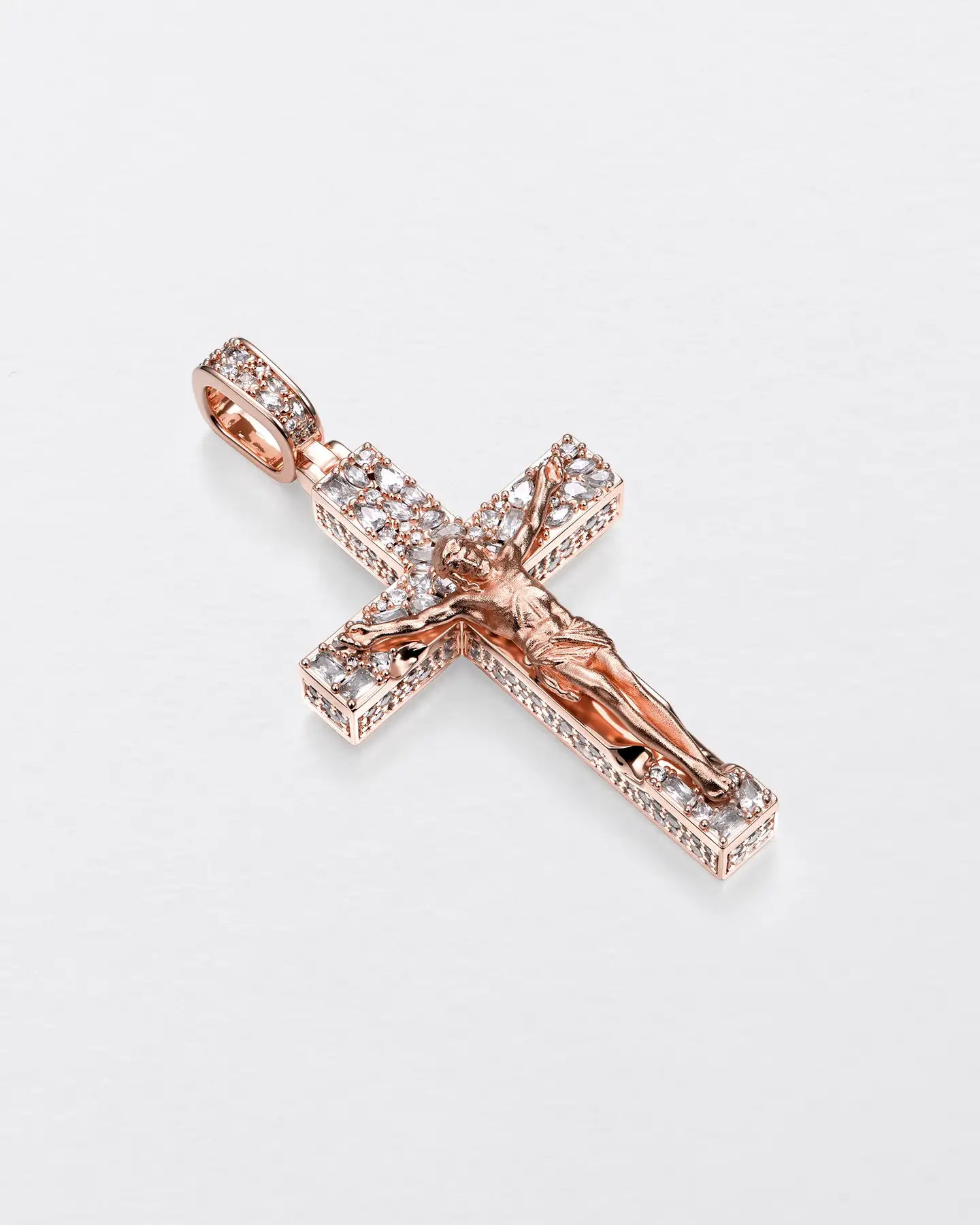 Fancy-Cut Jesus Cross Pendant