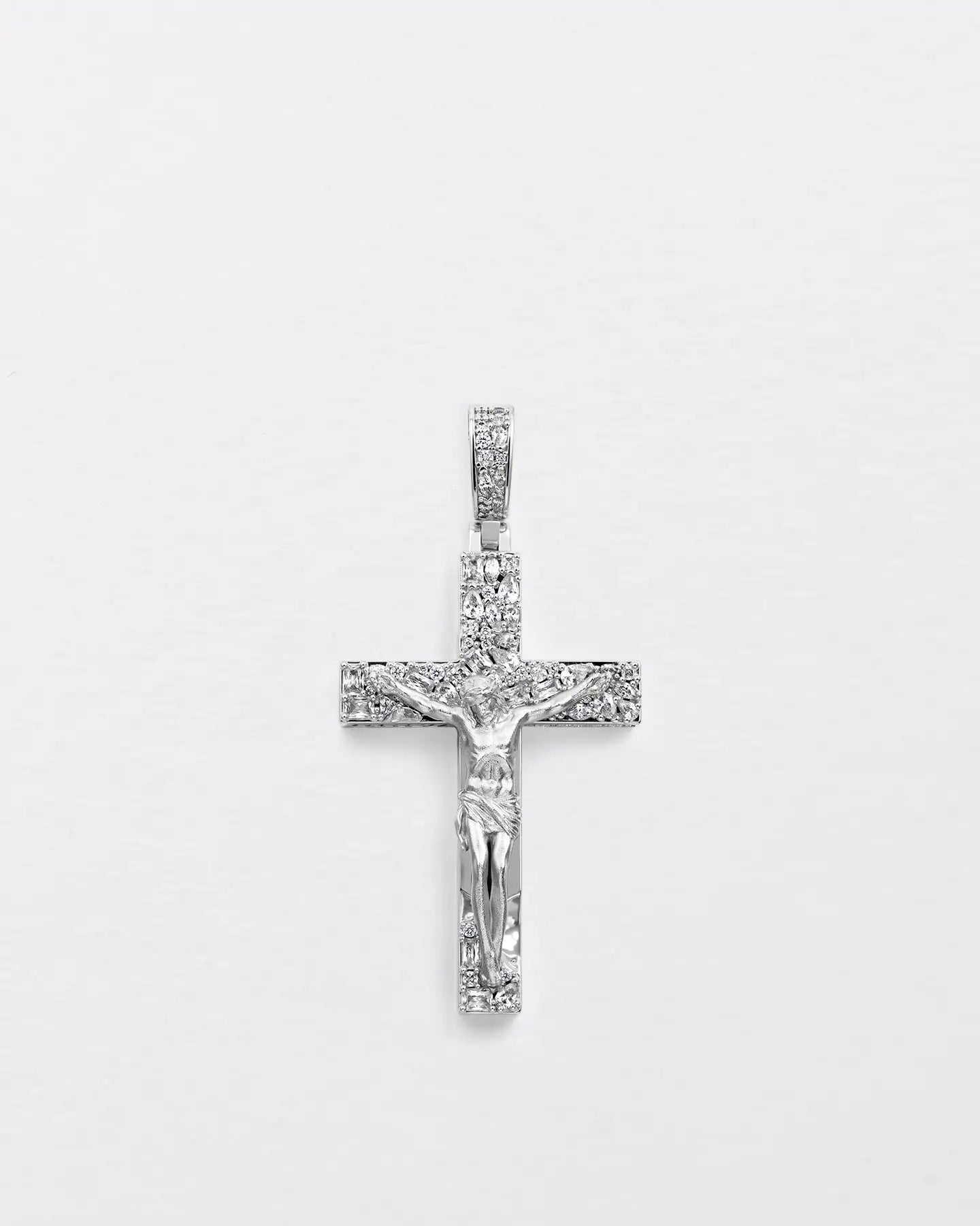 Fancy-Cut Jesus Cross Pendant