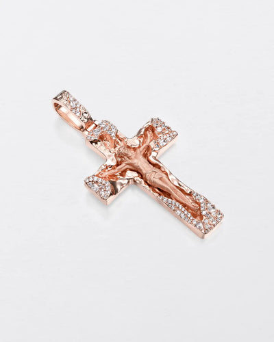 Sculptural Jesus Cross Pendant
