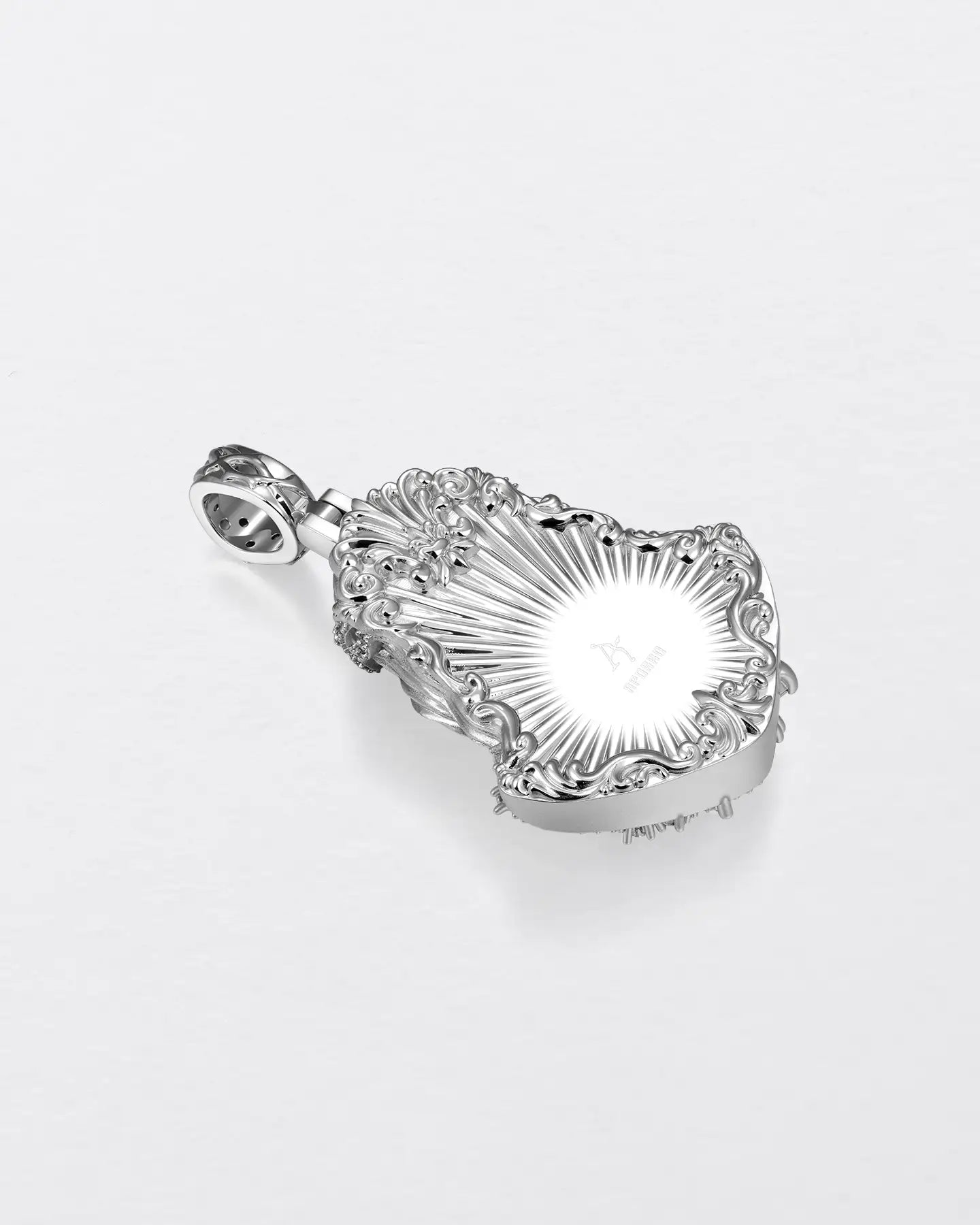 Fancy-Cut Sculptural Jesus Pendant