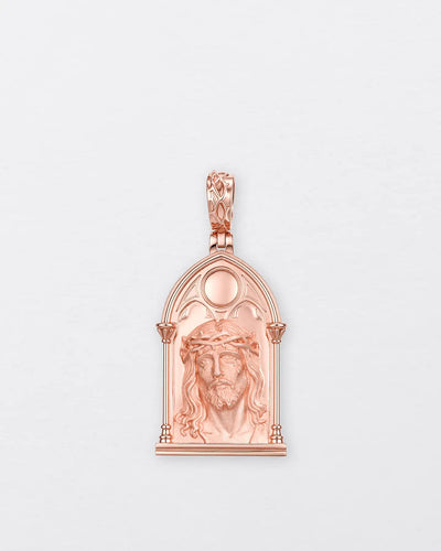 Gothic Window Jesus Pendant