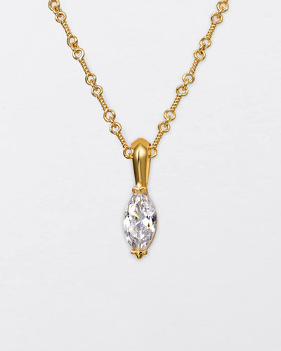 22K Marquise Cut Pendant