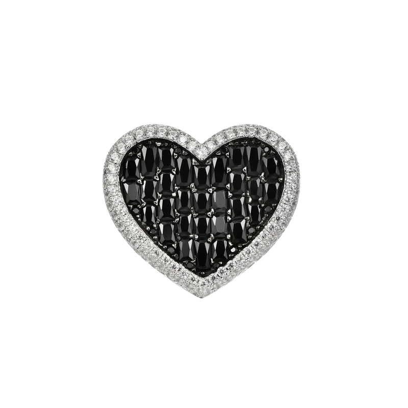 Custom Heart Shaped Baguette Ring - APORRO