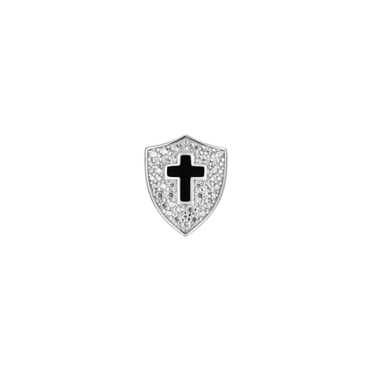 Knight Shield Stud Earring-Single