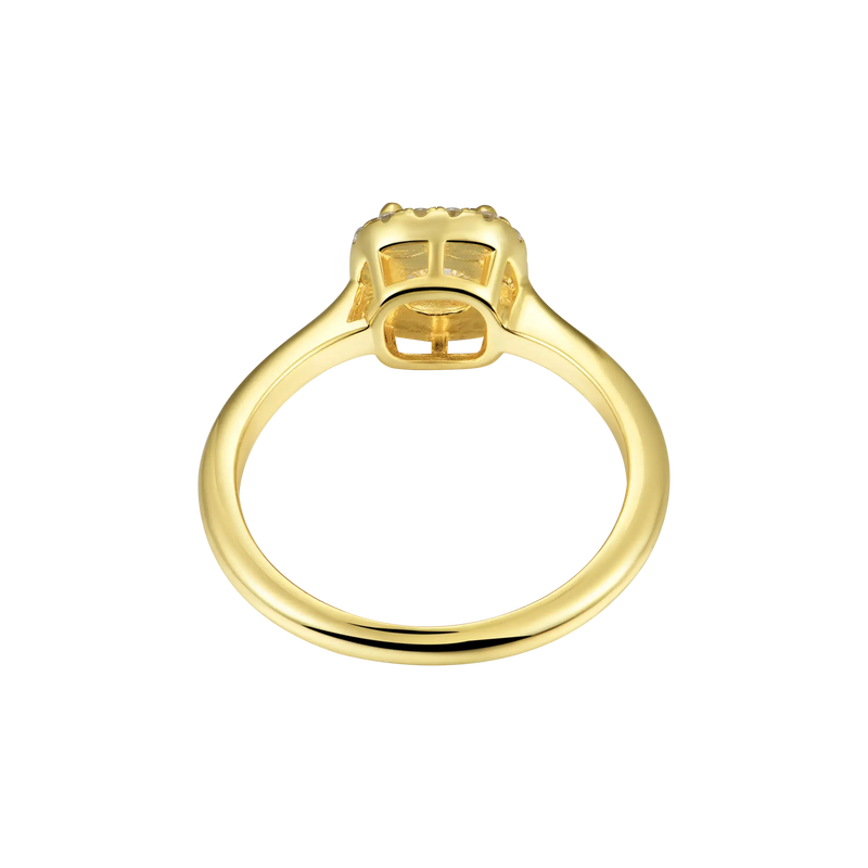 LOVE 1477 Cushion Cut Moissanite Custom Engagement Ring