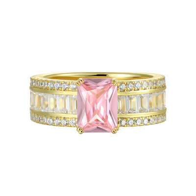 Custom Emerald Cut Band Ring