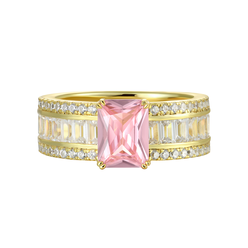 Custom Emerald Cut Band Ring