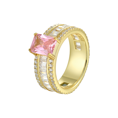 Custom Emerald Cut Band Ring