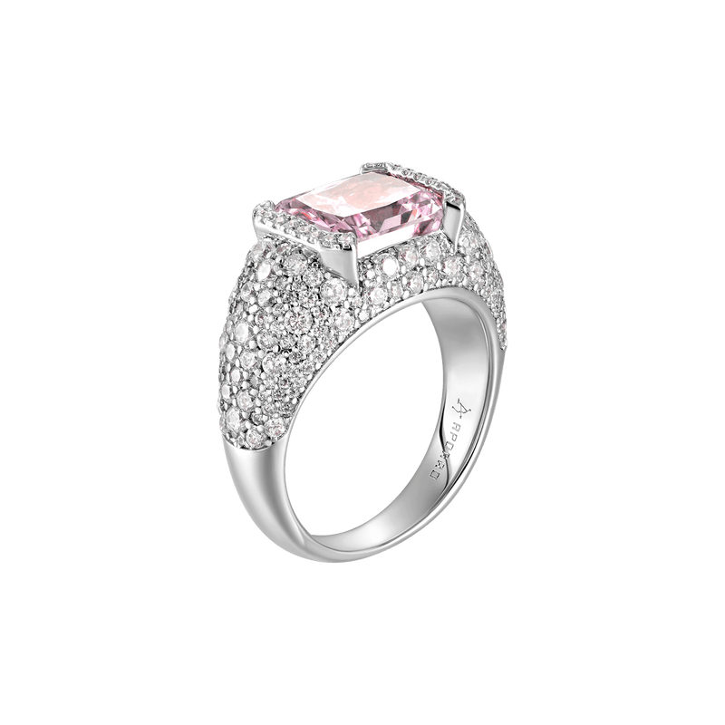 Crushed Ice Emerald Cut Ring - APORRO