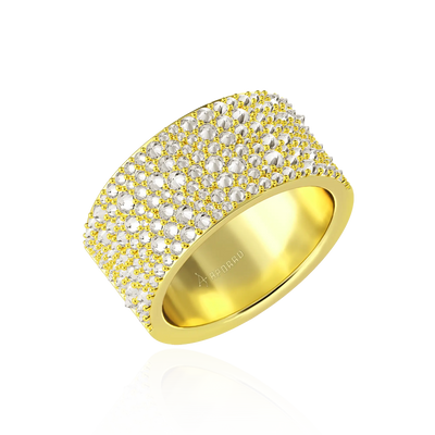Moissanite Reverse Set Diamond Band Ring
