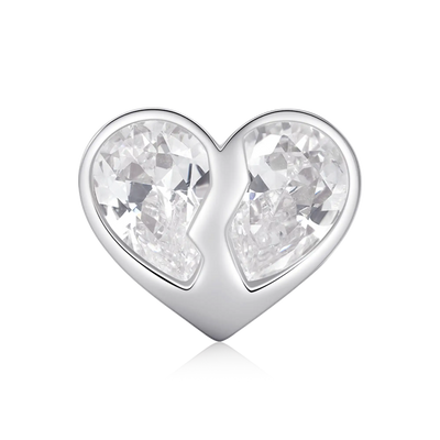 Moissanite Radiant Hearts Entwined Ring