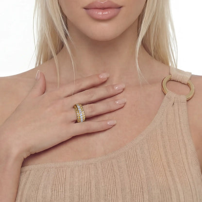 Eternal Motion Mosaic Band Ring