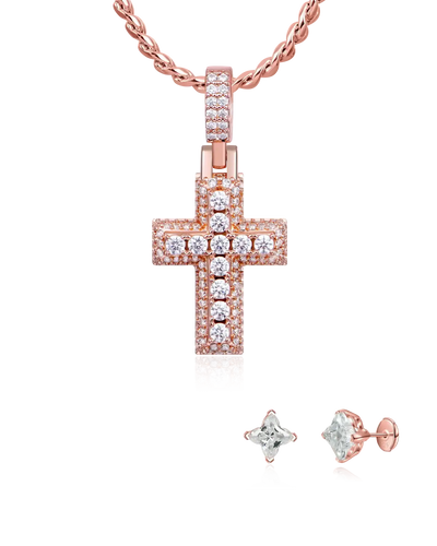 Rose Glow Daily Pendant & Earrings Set