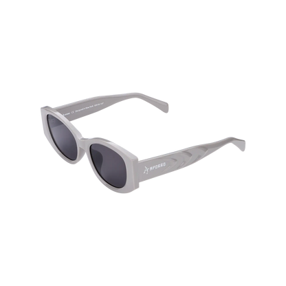 APORRO Cream Flux Sunglasses + Leather Case