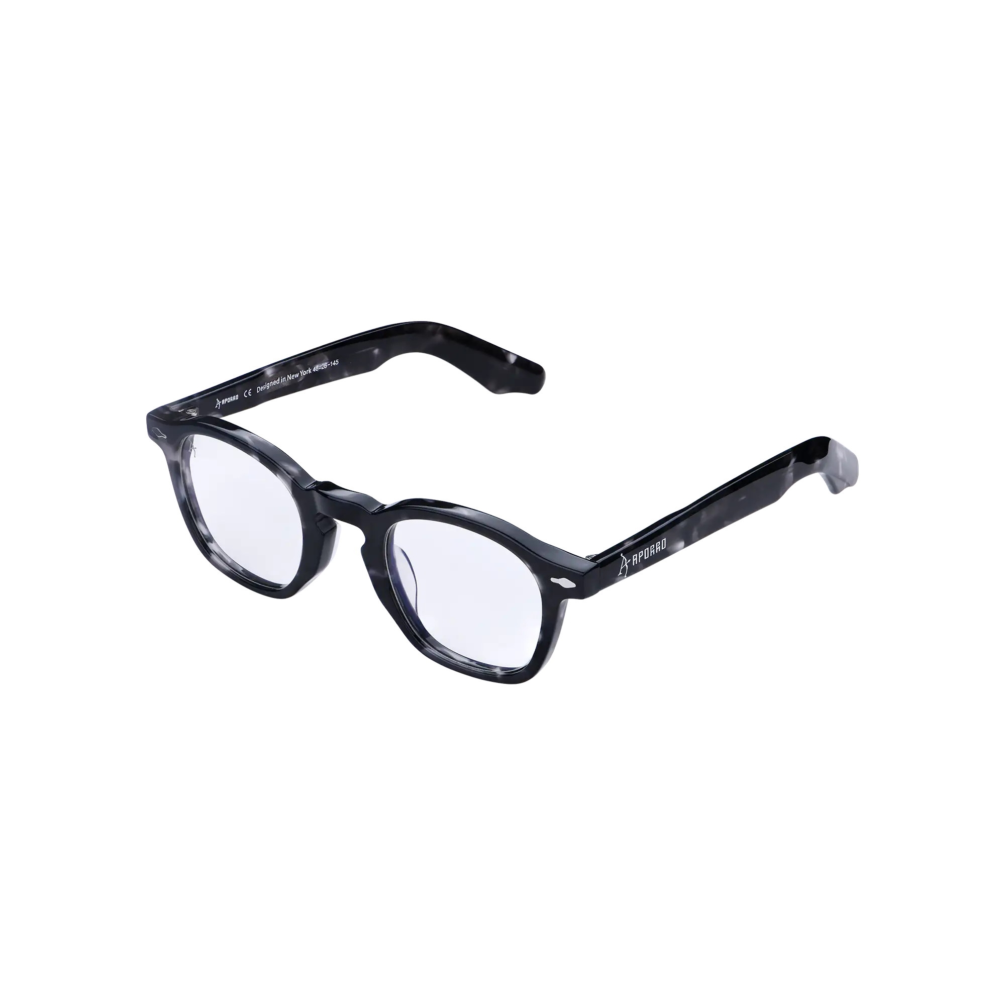 APORRO Lucid Havana Eyeglasses + Leather Case