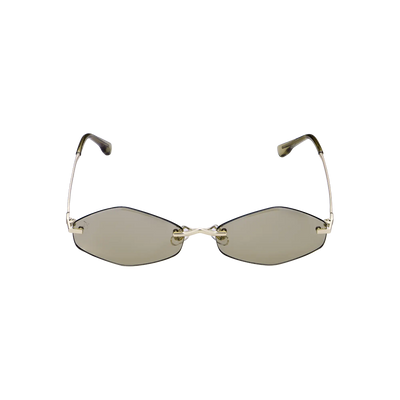 APORRO Olive Glint Sunglasses + Leather Case