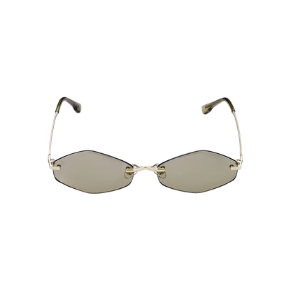 APORRO Olive Glint Sunglasses + Leather Case