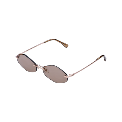 APORRO Olive Glint Sunglasses + Leather Case