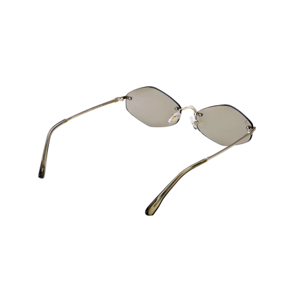APORRO Olive Glint Sunglasses + Leather Case