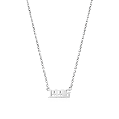 Custom Old English & Manta Name Necklace Set