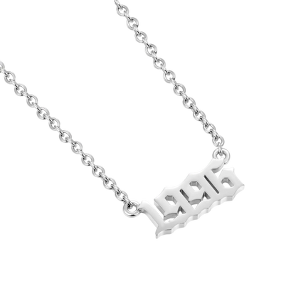 Custom Old English & Manta Name Necklace Set