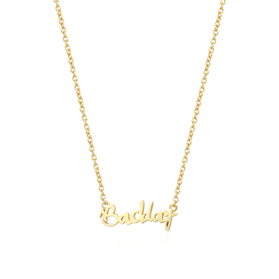 Custom Old English & Manta Name Necklace Set