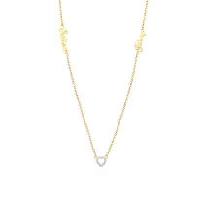 Custom Romantic Name Necklace Set