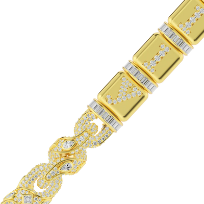 Custom Dice Twisted Rope chain