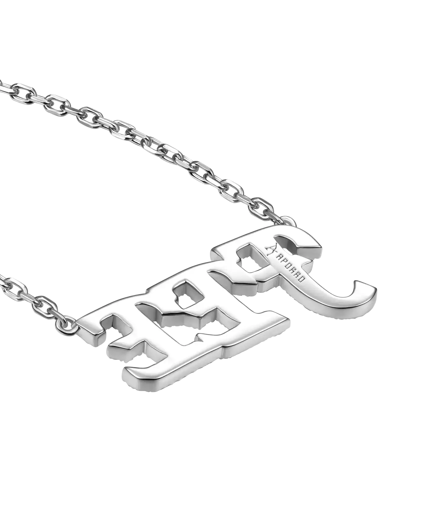 Custom 14k Gold Moissanite Cursive Letter Name Necklace