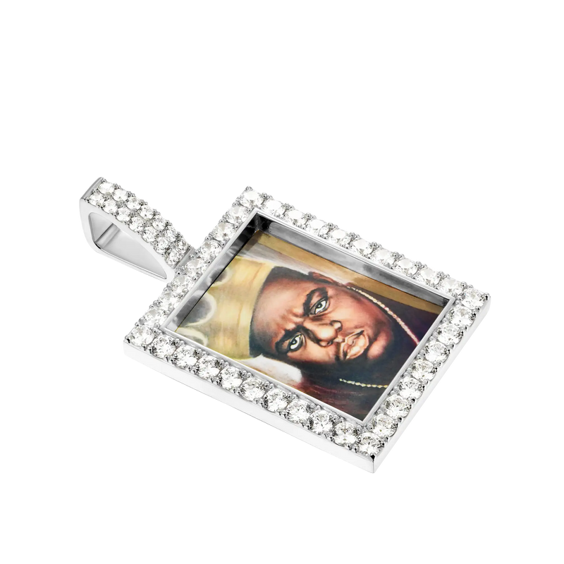 Custom Rectangular Photo Pendant