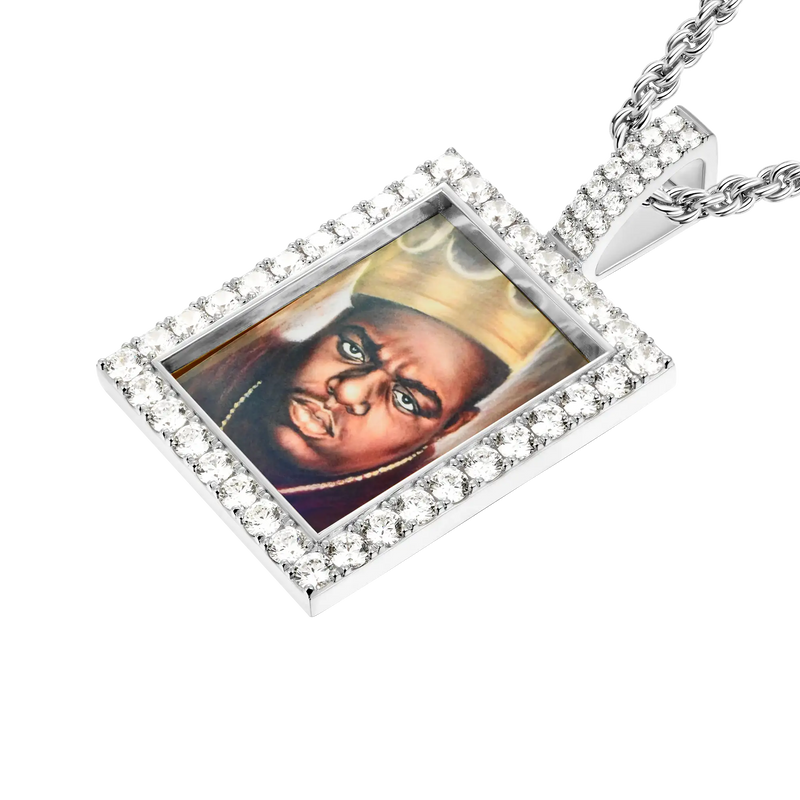 Custom Rectangular Photo Pendant