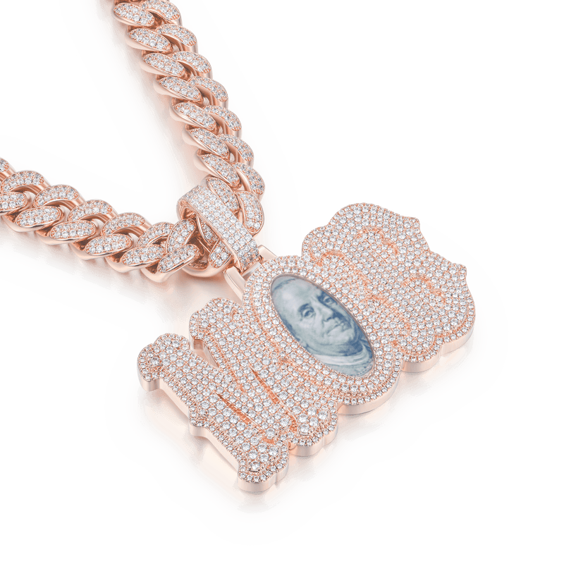 14K & White Gold Moissanite Picture Pendant-Men & Women's Jewelry - APORRO