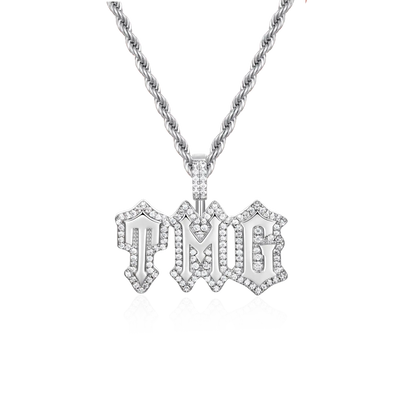 Custom Mini Moissanite Gothic Pendant