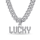 Custom Gothic Font Pendant