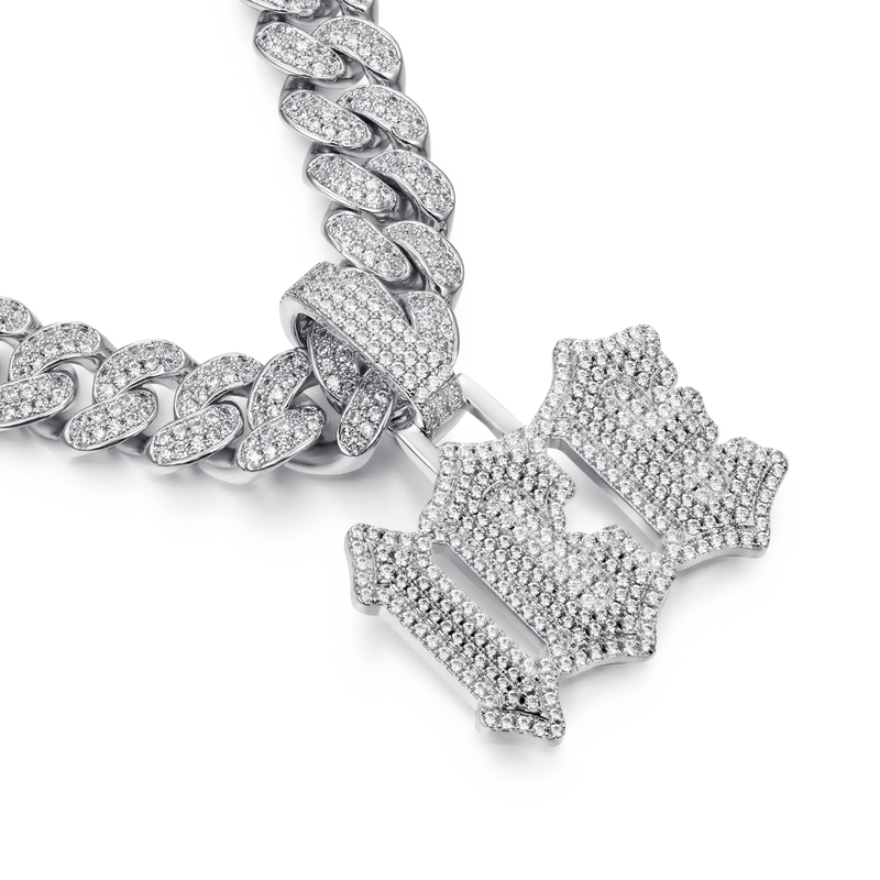 Custom Double Layers Gothic Font Pendant - APORRO