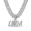 Custom Romantic Font Pendant