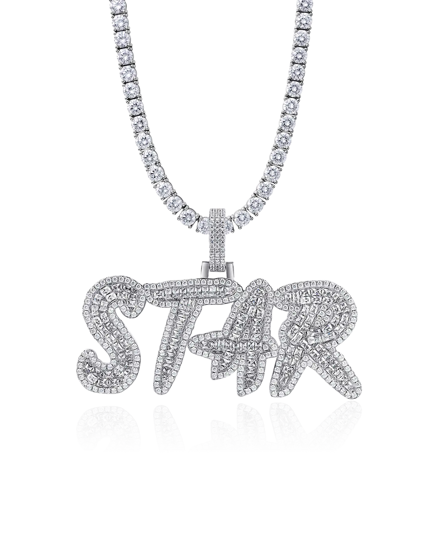 Custom Emerald Cut Coke Boys Font Pendant
