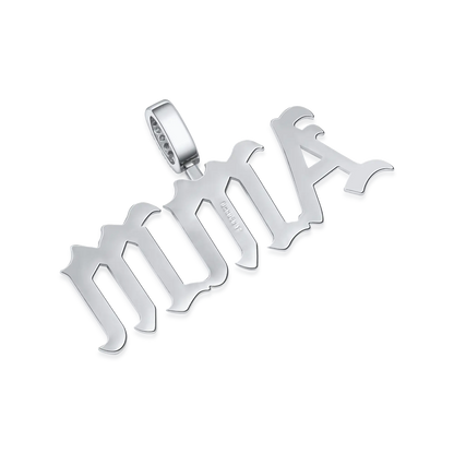 Custom Old English Font Pendant - 12mm Height